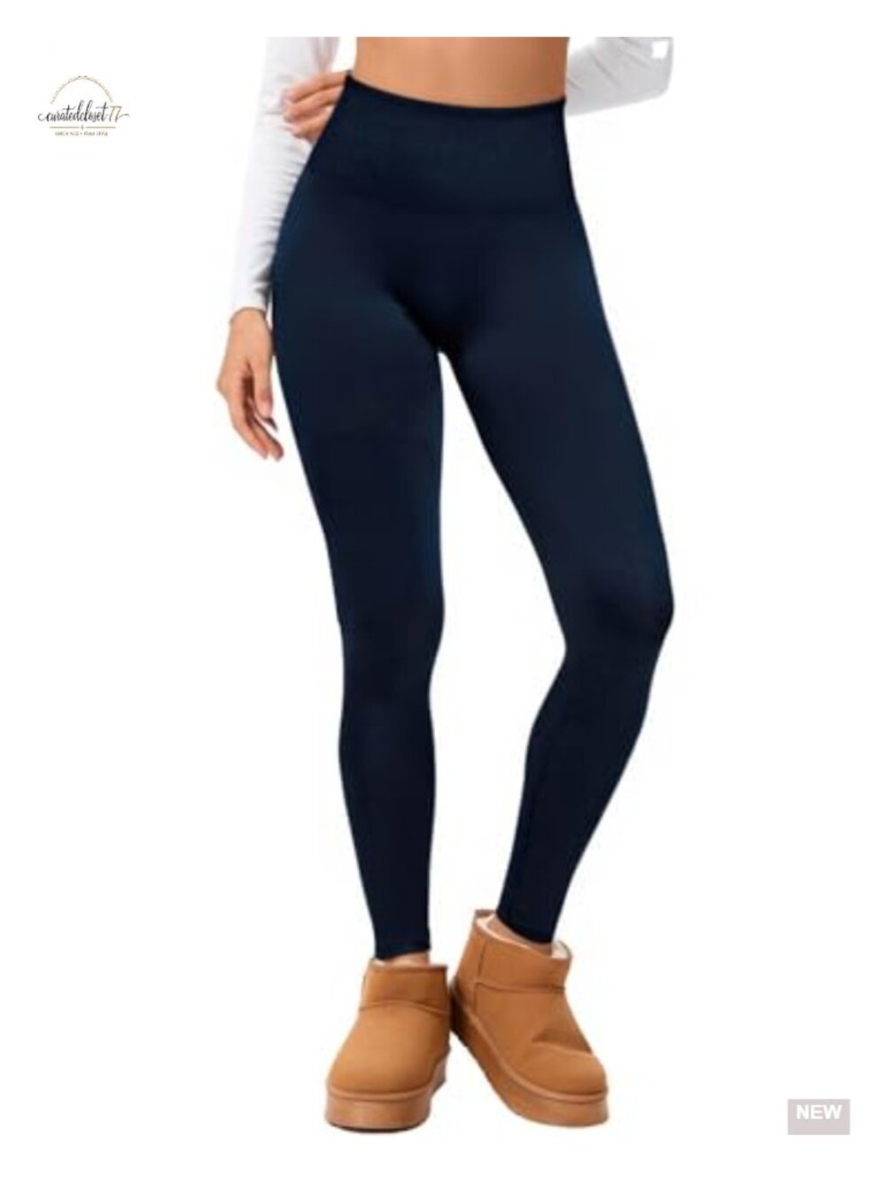 Seamless Fleece Lined Leggings High Waist Tummy Control Thermal Women